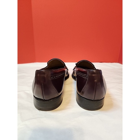 Johnston & Murphy Limited Men\'s Size 9.5 D/B 10462 Burgundy Loafers Tassels Kilt main image 12